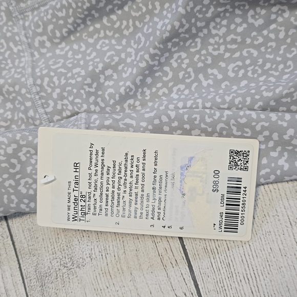 NWT 💎 Lululemon Wunder Train High-Rise Tight 25" Leopard Daisy Starlight Multi - Picture 8 of 10